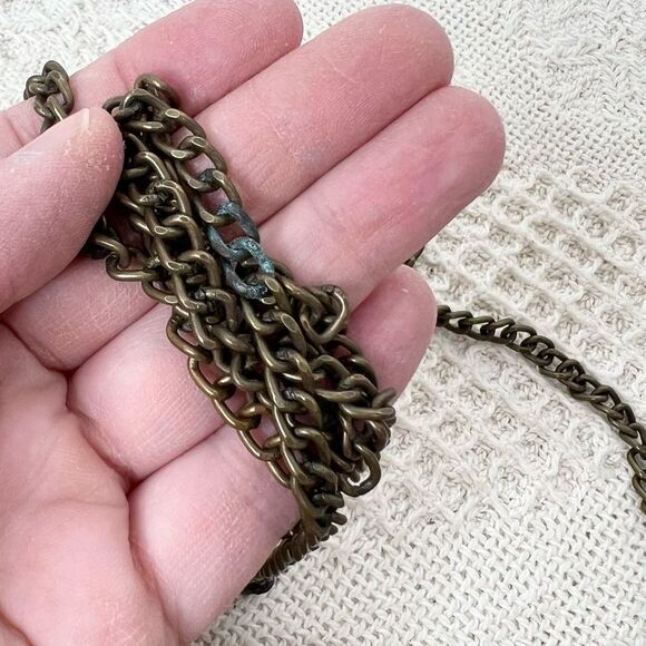 H&M L.O.G.G. Tan Leather Mini Crossbody Bag Minimalist Purse Concert Festival - Picture 6 of 9